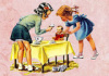 2 girls at a Tea Party (1 available)