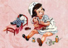 Nurse holding doll (1 available)